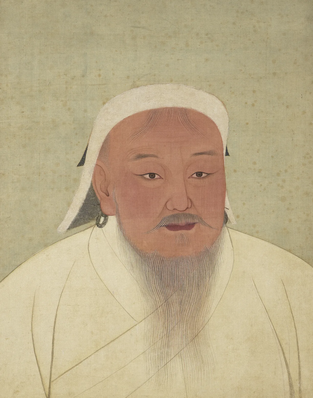Cengiz Han'ın 1278 tarihli Yuan Hanedanı saray albümünden portresi