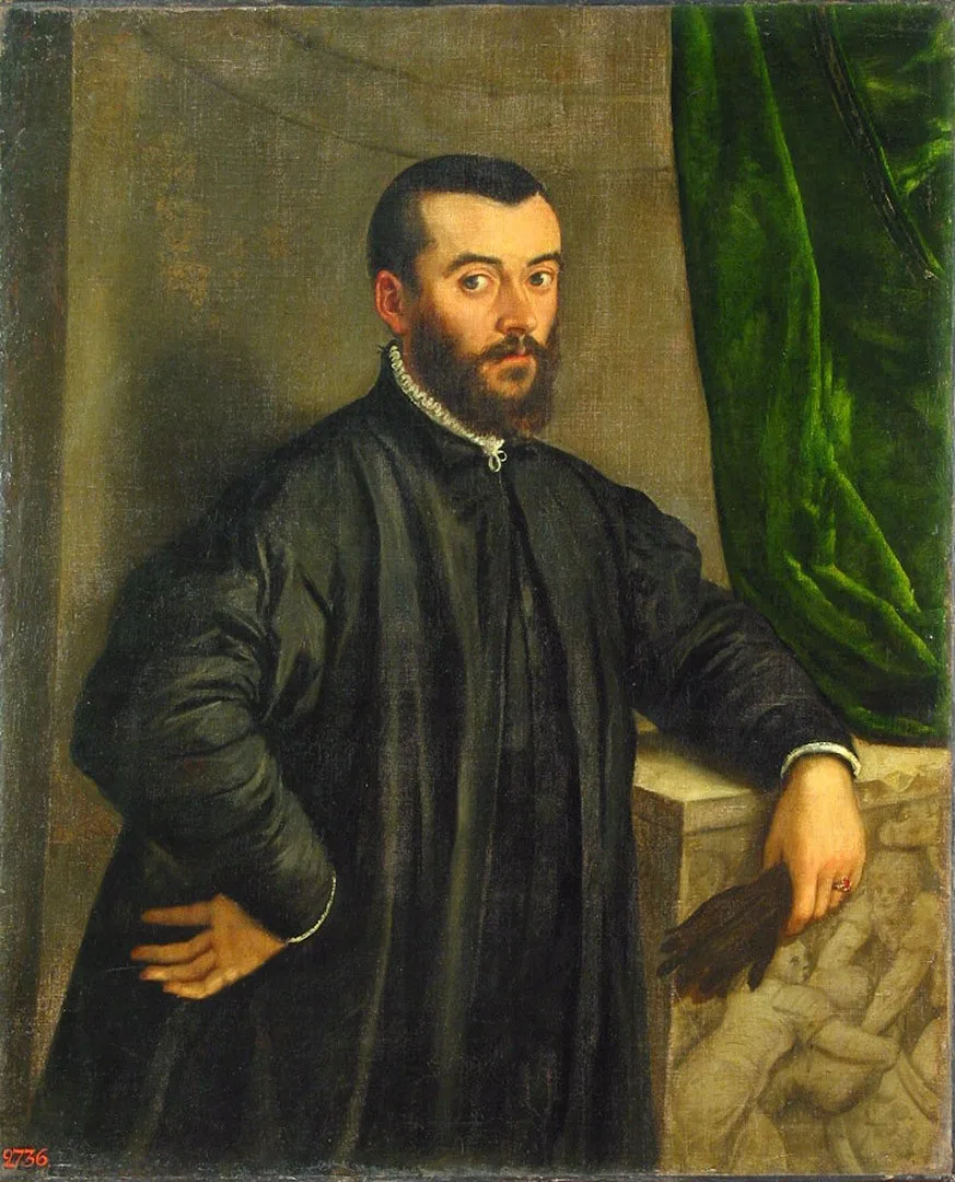 Jan Stephan van Calcar'ın siyah giysili bir adam portresi, geleneksel olarak Vesalius ile ilişkilendirilir