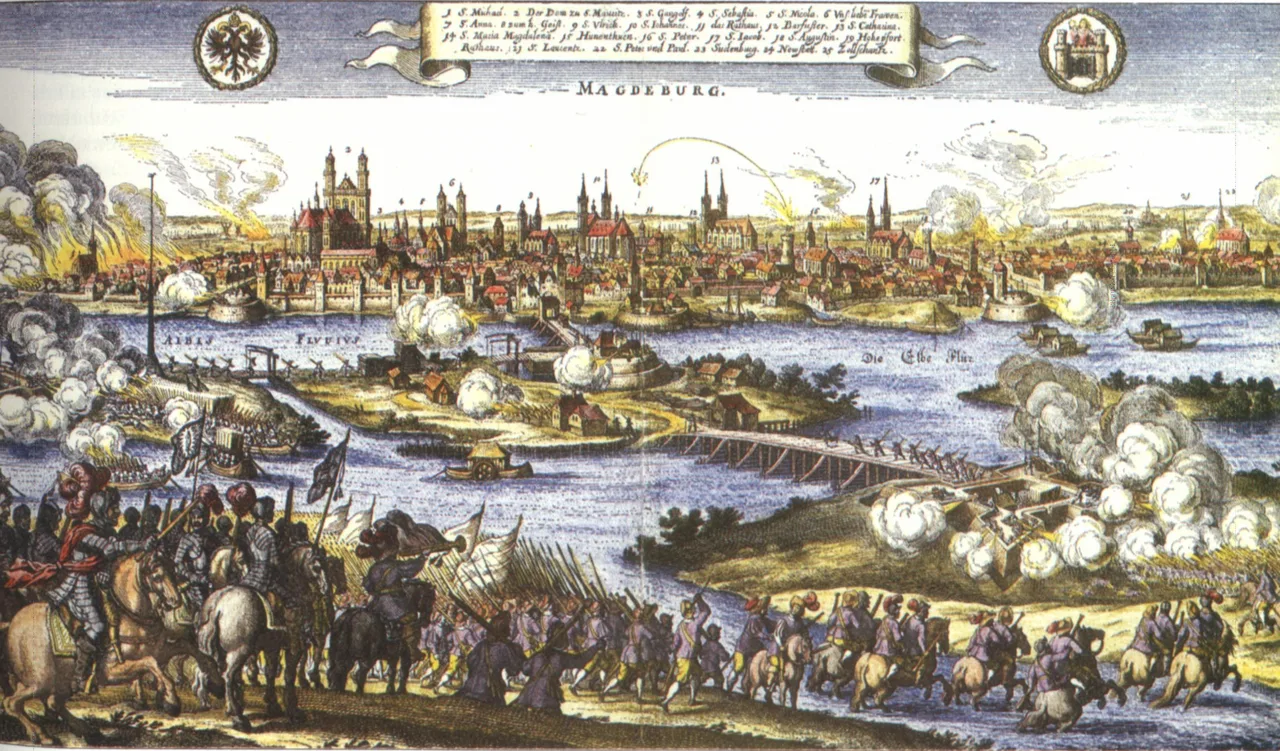 Magdeburg'un yağmalanması, Mayıs 1631 — dönemin gravürü