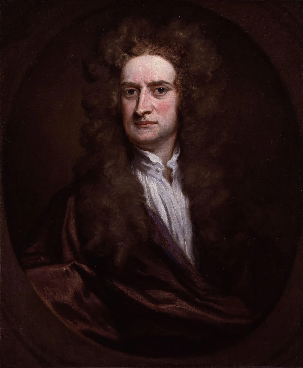 Sir Godfrey Kneller'in 1689 tarihli Isaac Newton portresi