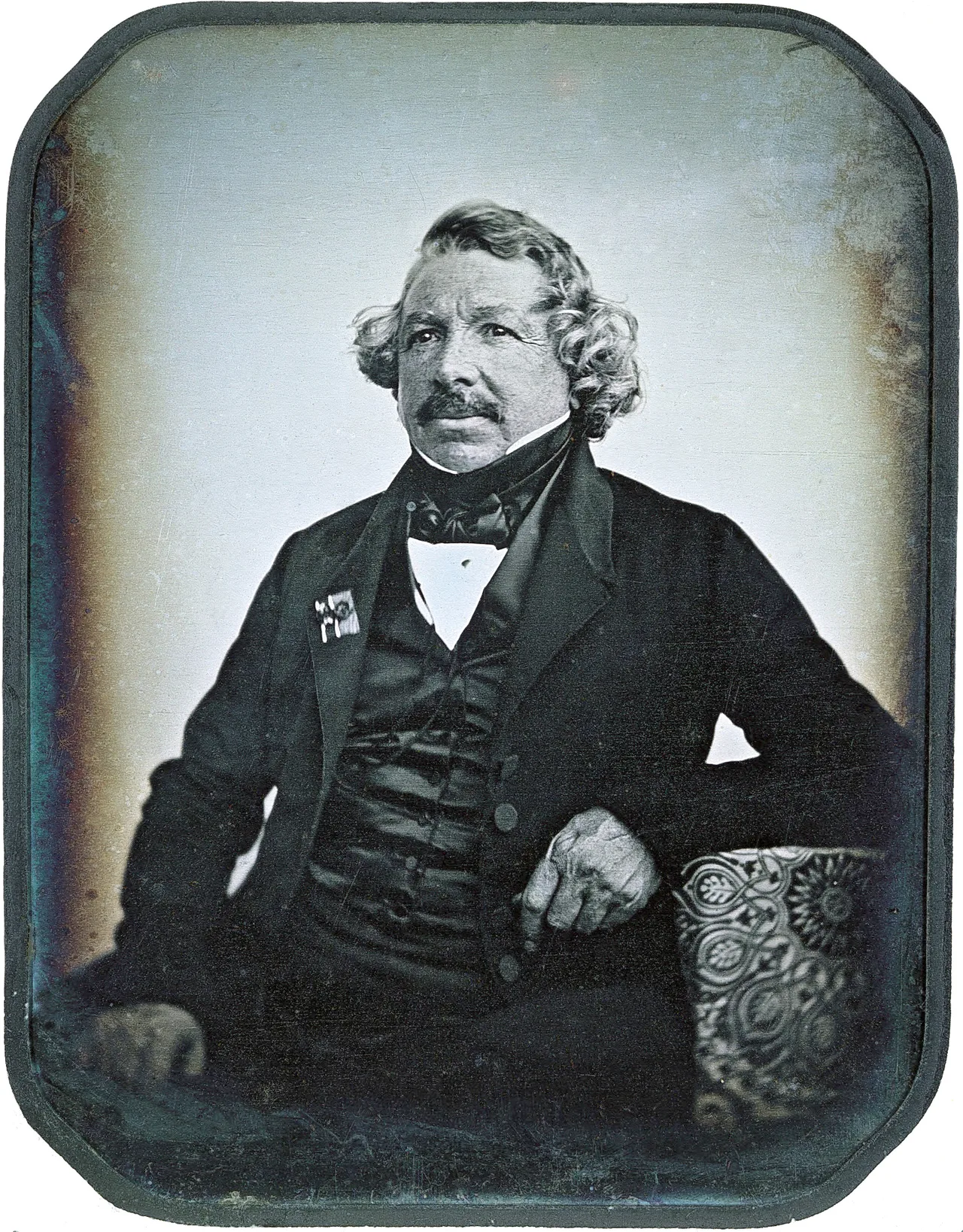 1844 daguerreotype portrait of Louis Daguerre.