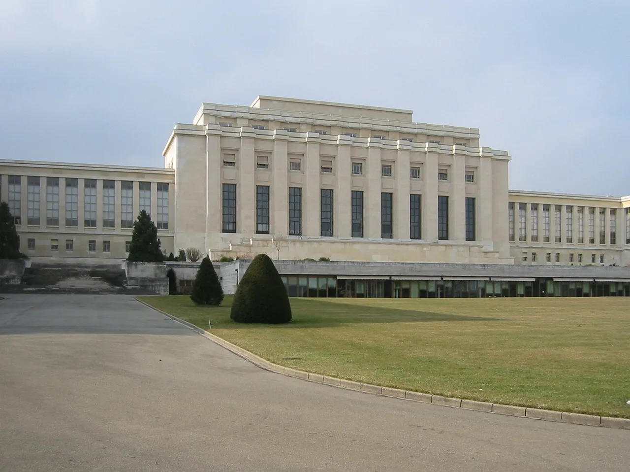 The Palais des Nations in Geneva — the League of Nations' headquarters, today the European office of the United Nations