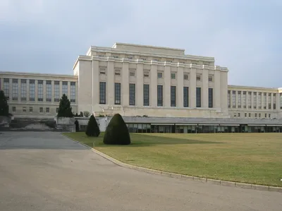 The Palais des Nations in Geneva — the League of Nations' headquarters, today the European office of the United Nations