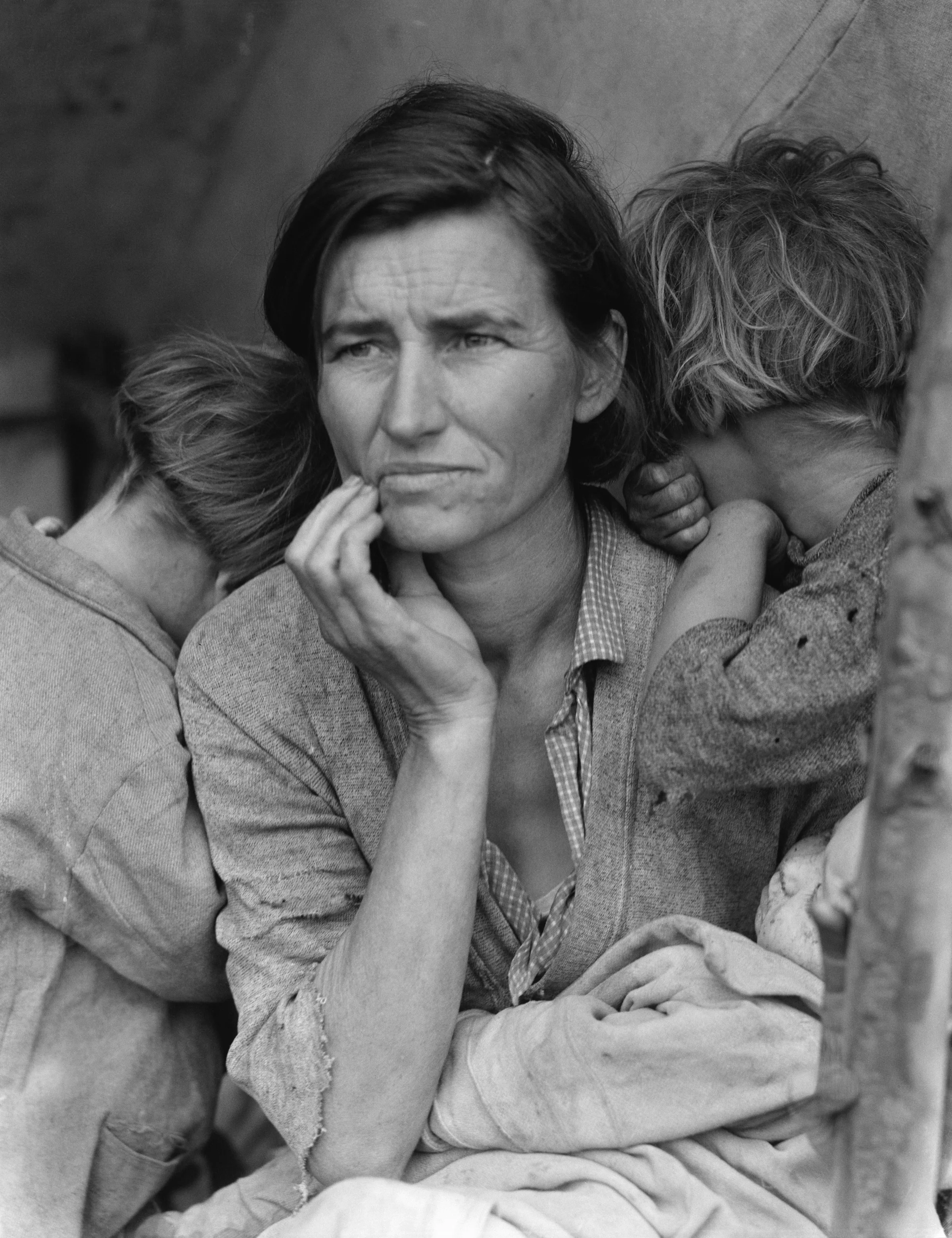 Dorothea Lange's 'Migrant Mother' (1936): Florence Owens Thompson and her children, Nipomo, California