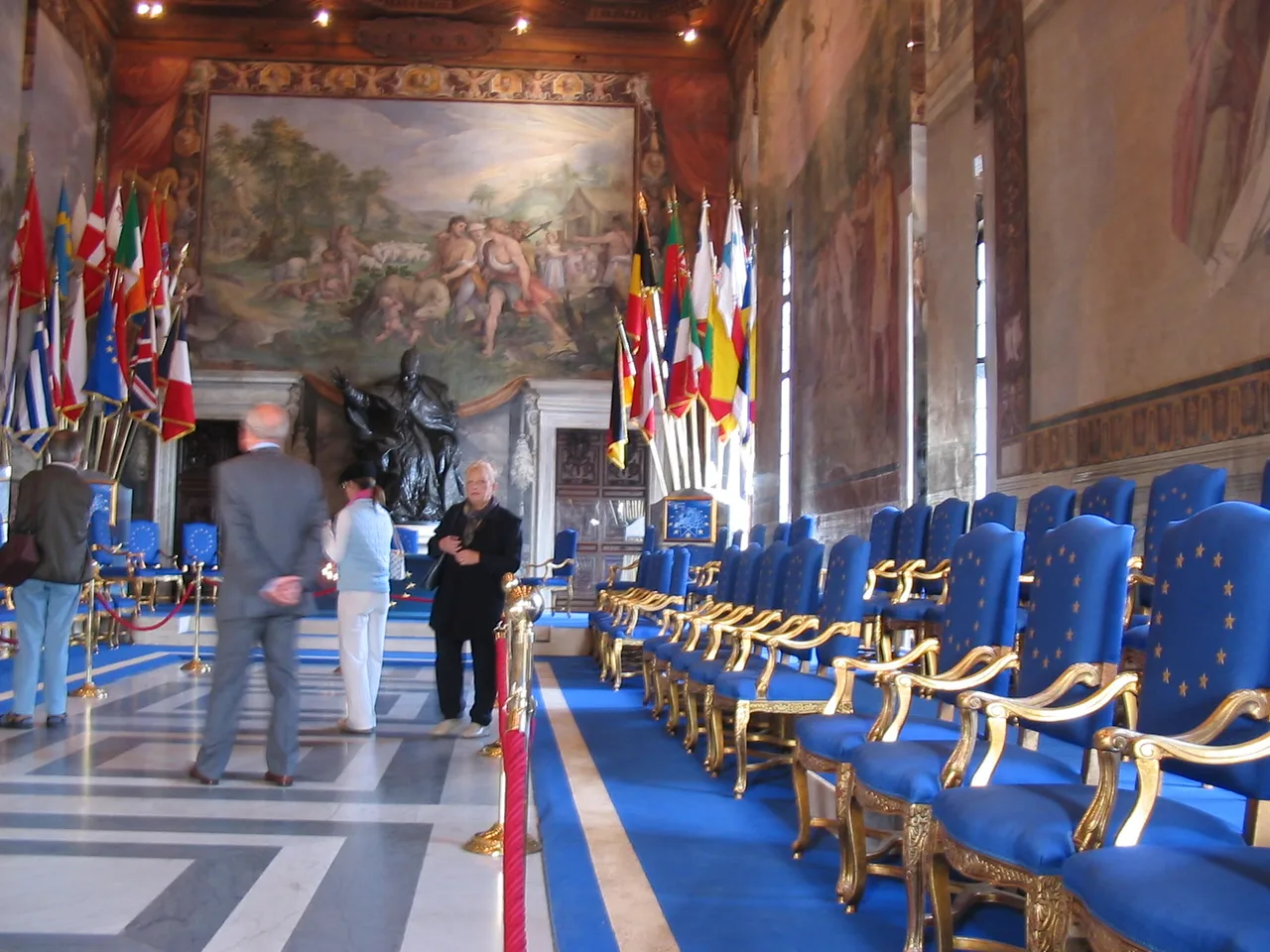 The Hall of Horatii and Curiatii in the Musei Capitolini in Rome — the room where the Treaty of Rome was signed on 25 March 1957