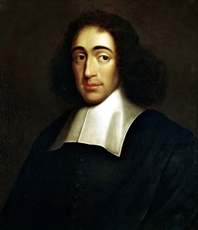 Anonymous portrait of Spinoza, c. 1665: a young man with dark hair, dark clothing, turned slightly to the side